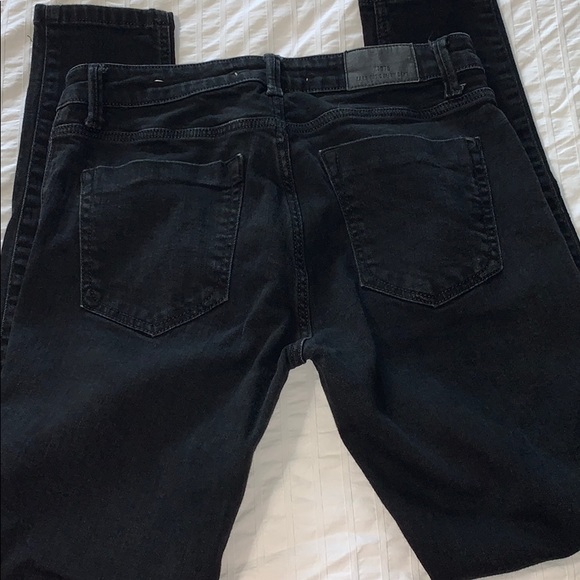 ZARA skinny black denim with shimmer ✨ - Picture 3 of 5
